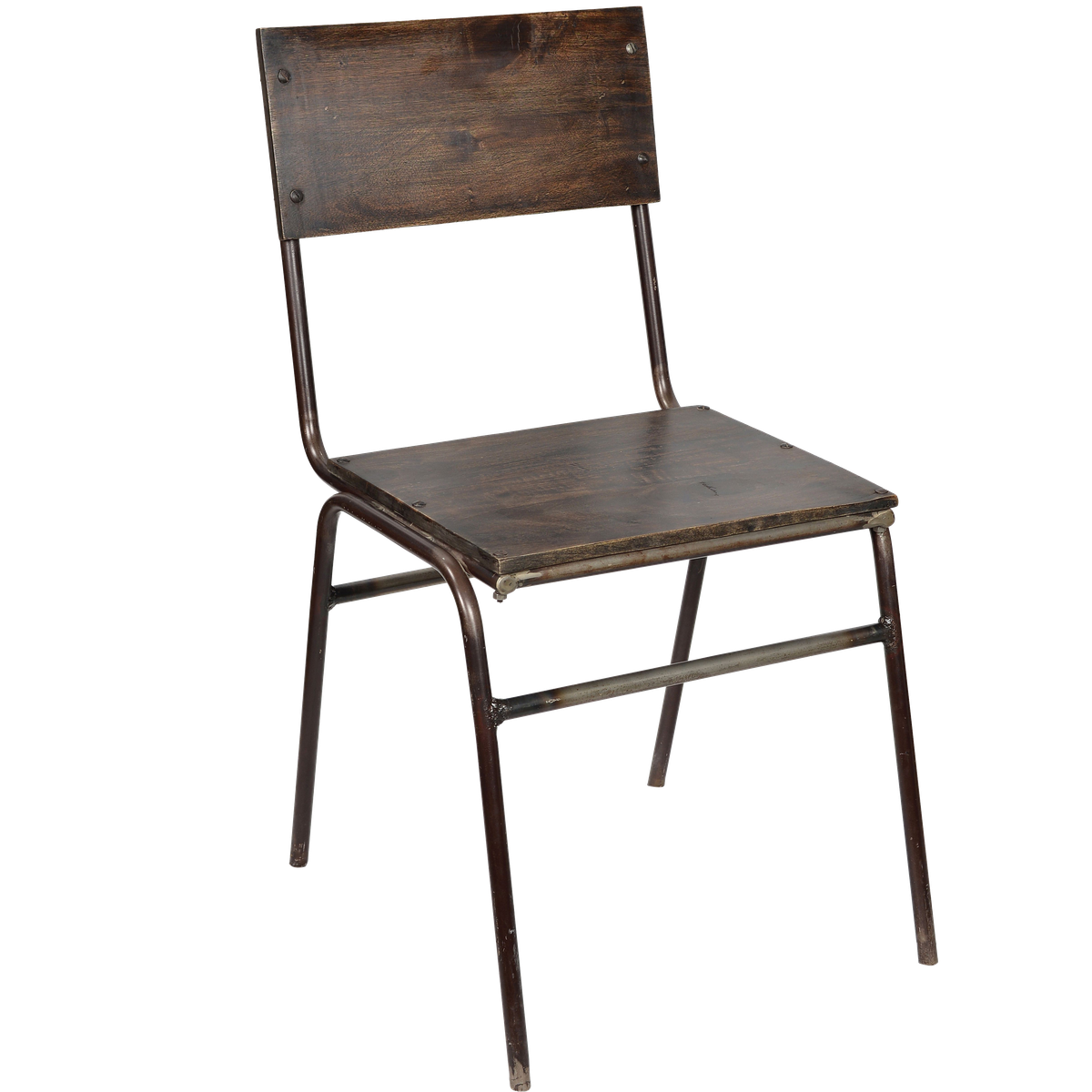 Fresco stol kombination af træ og jern