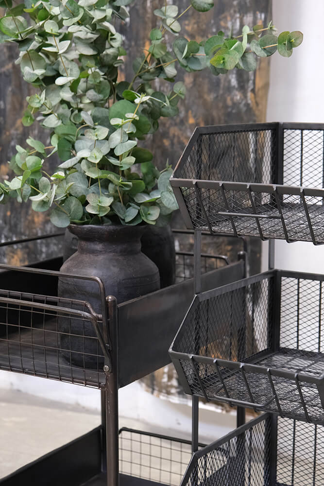 Mesa reol med 4 kurve