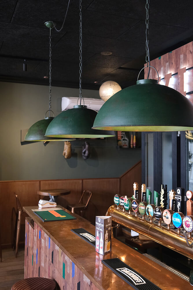 Thormann loftlampe - antikgrøn