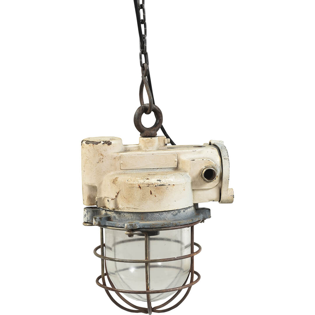 Unik gammel skibslampe