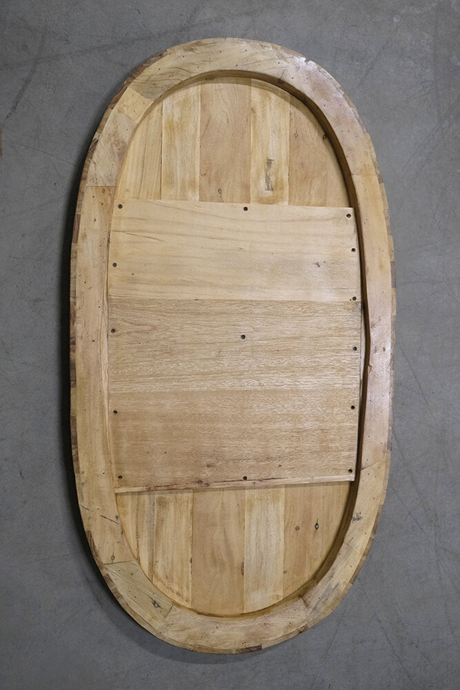 Strauss oval træbordplade