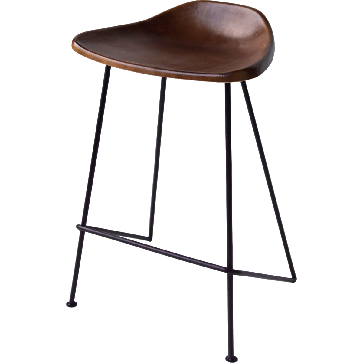 Aston skammel med lædersæde sæde H 63 cm