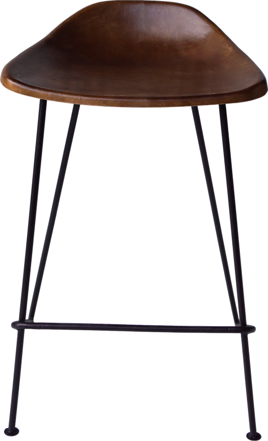 Aston skammel med lædersæde sæde H 63 cm