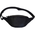 Miko bumbag i sort læder - S