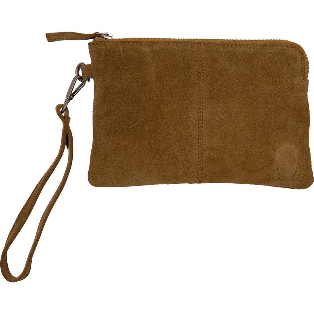 Alpha clutch i ruskind - camel