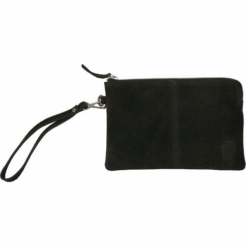 Alpha clutch i ruskind - mørkegrøn