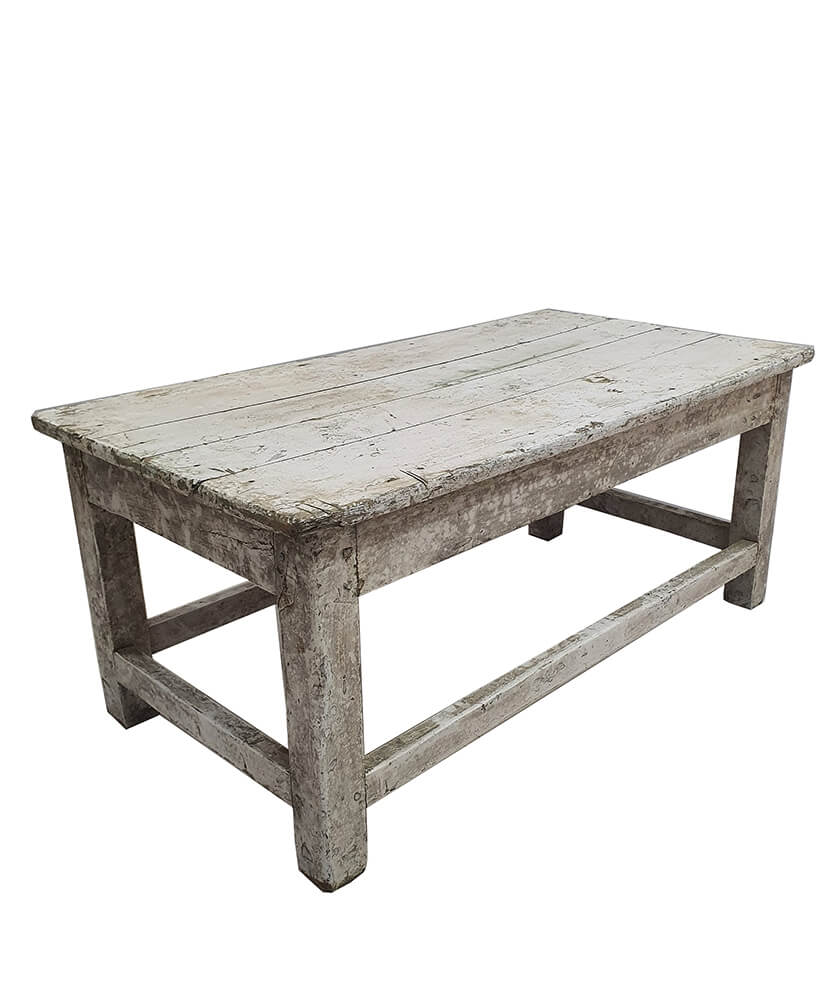 Gammelt rustikt sofabord