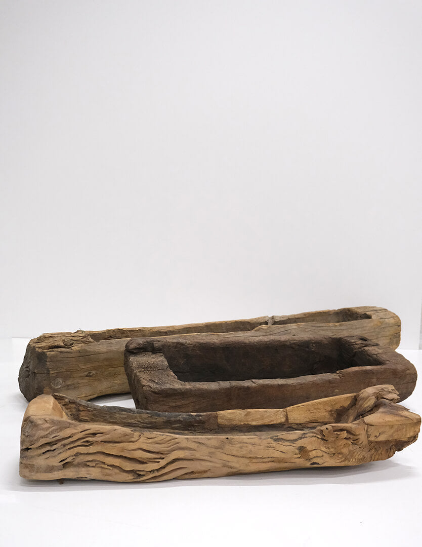 Unikt gammelt træfad - L