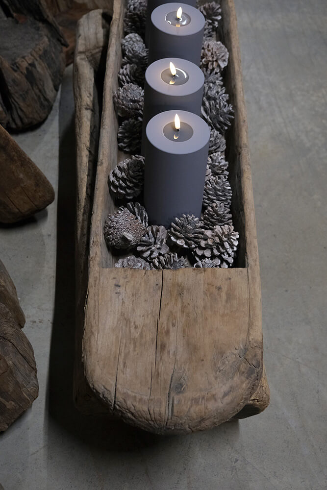 Unikt gammelt træfad - L