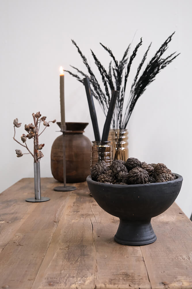 Thionville lerskål med fod