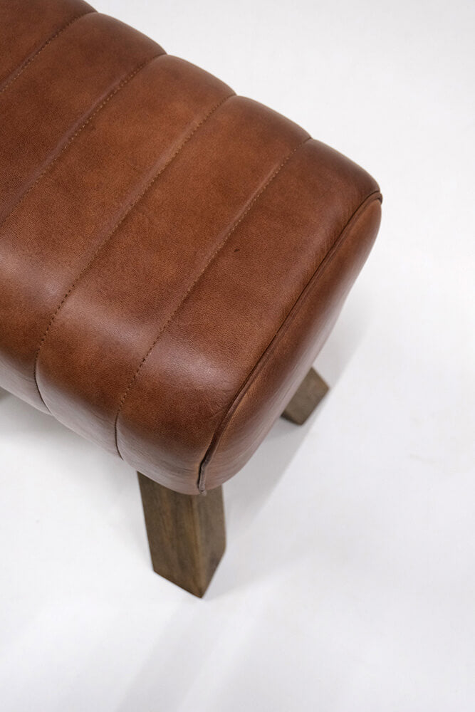 Wilma lille buk i læder - brun