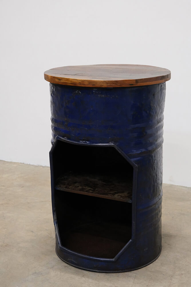 Barbord af gammel tønde