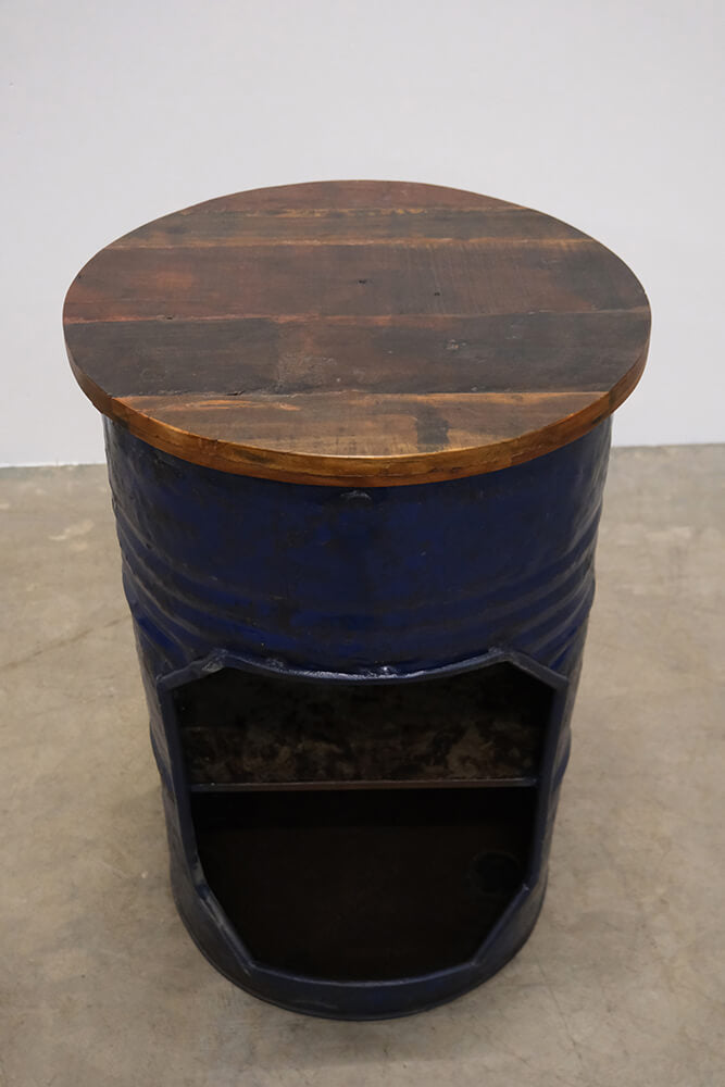 Barbord af gammel tønde