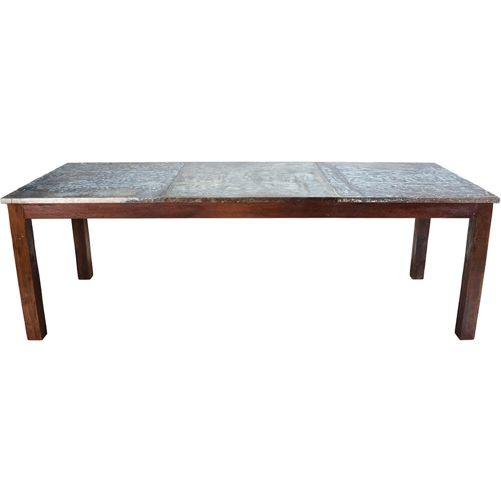 Latouche spisebord med zinktop