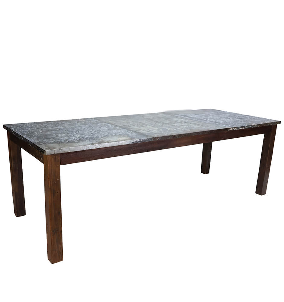 Latouche spisebord med zinktop